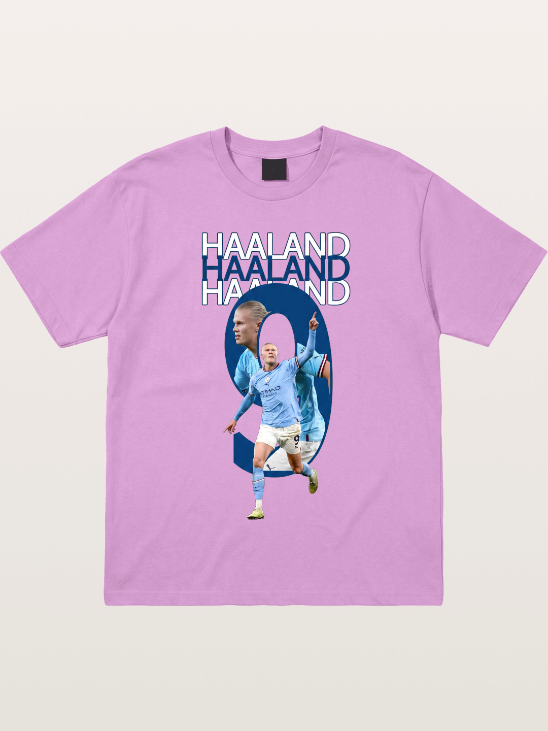 Haaland Man City Number 9 Art Gildan T-shirt