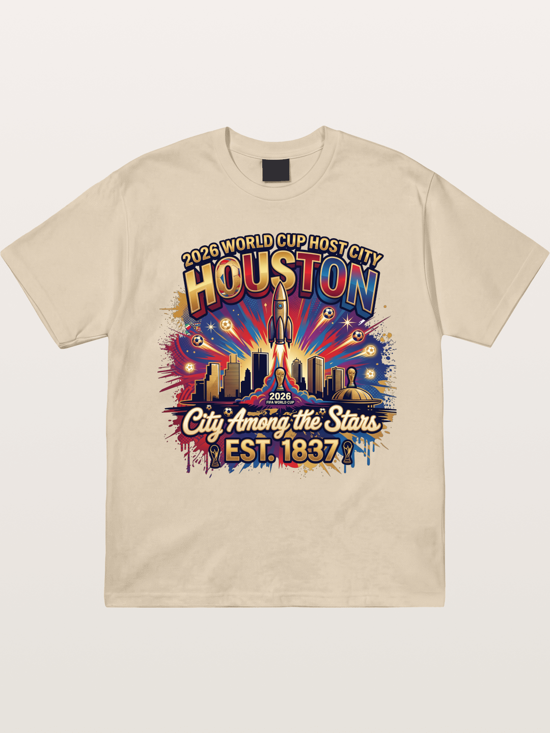 Houston 2026 Host City Art Gildan T-shirt