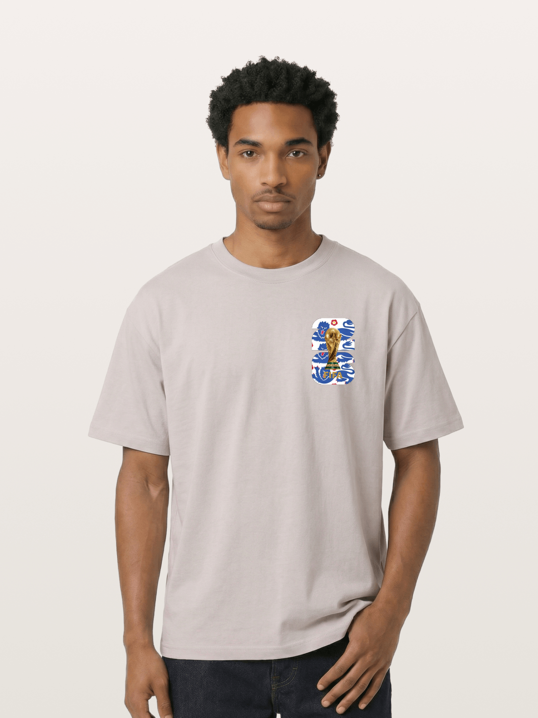 FIFA World Cup England Rose Emblem Cotton T-shirt