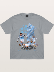 Argentina Soccer Legends Map Layout Gildan T-shirt