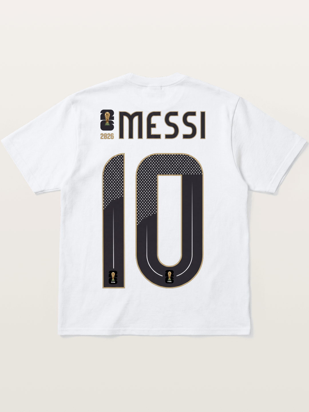 Argentina 10 Messi 2026 WC Cotton T-shirt