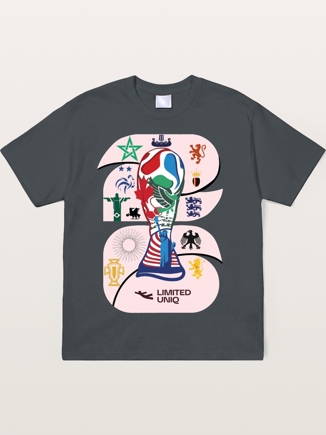 2026 World Cup Trophy Collage Soft-Stay T-shirt