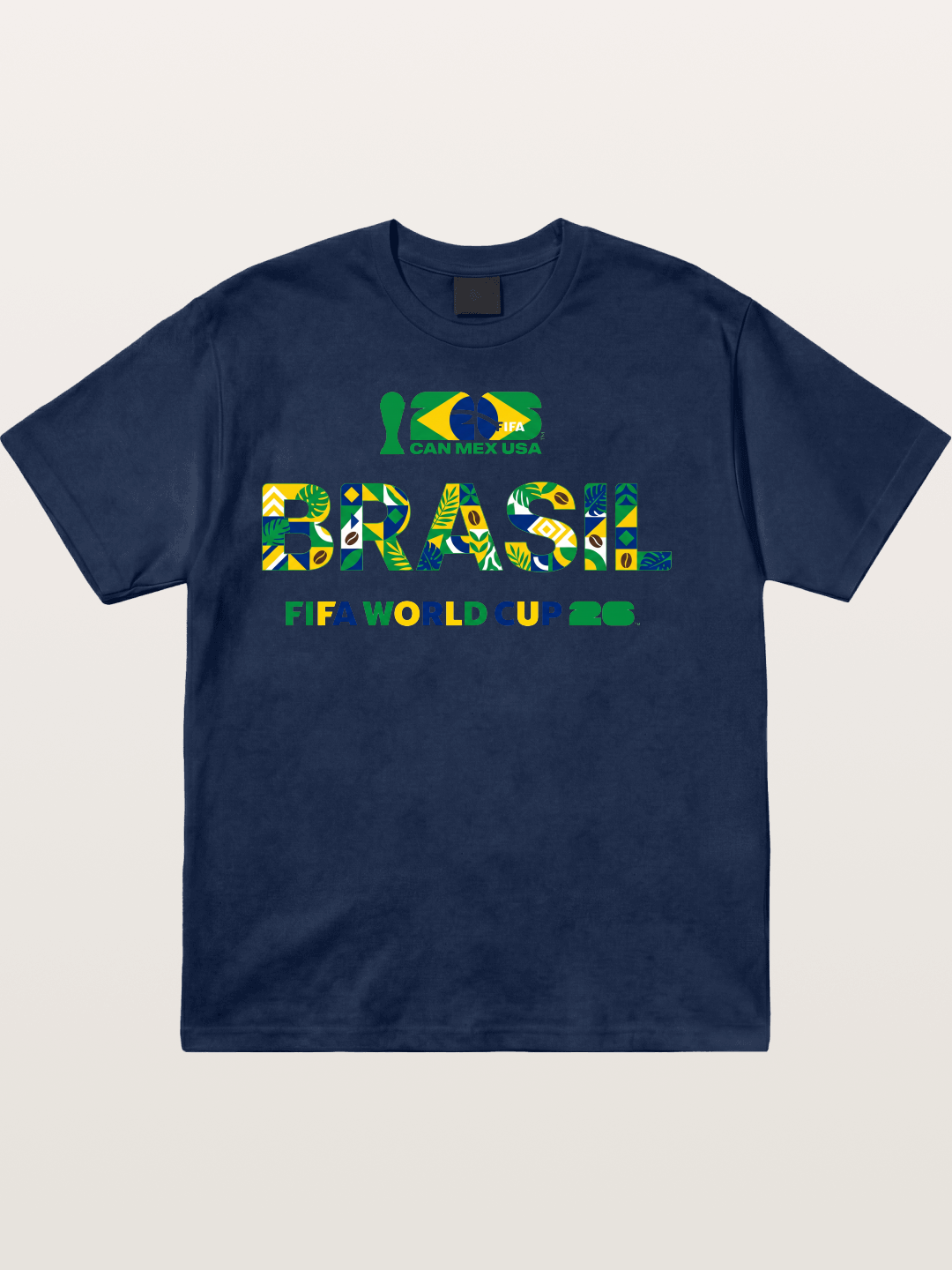 Brasil 2026 Tropical Graphic Cotton T-shirt