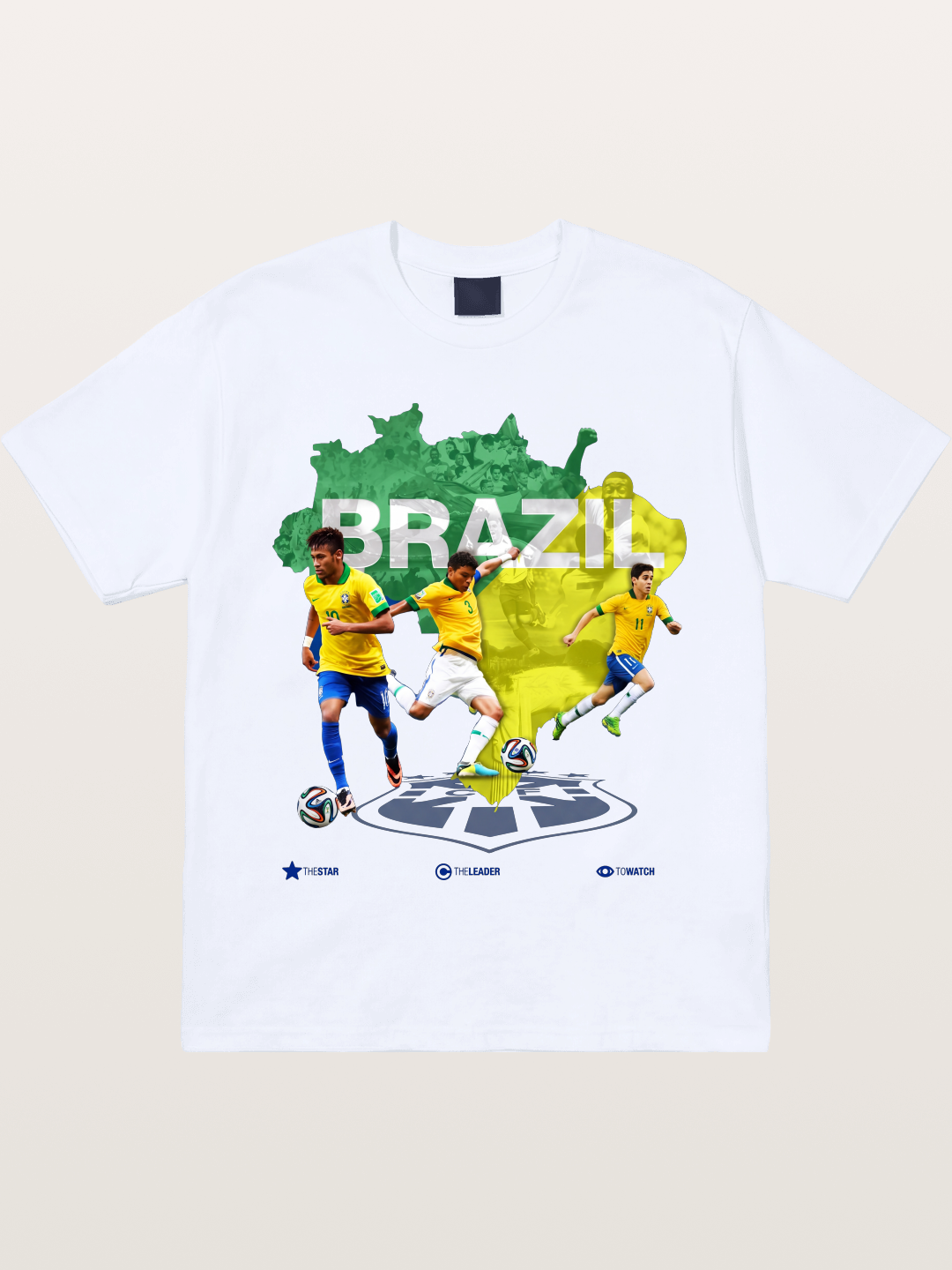 Brazil National Team Stars Collage Gildan T-shirt