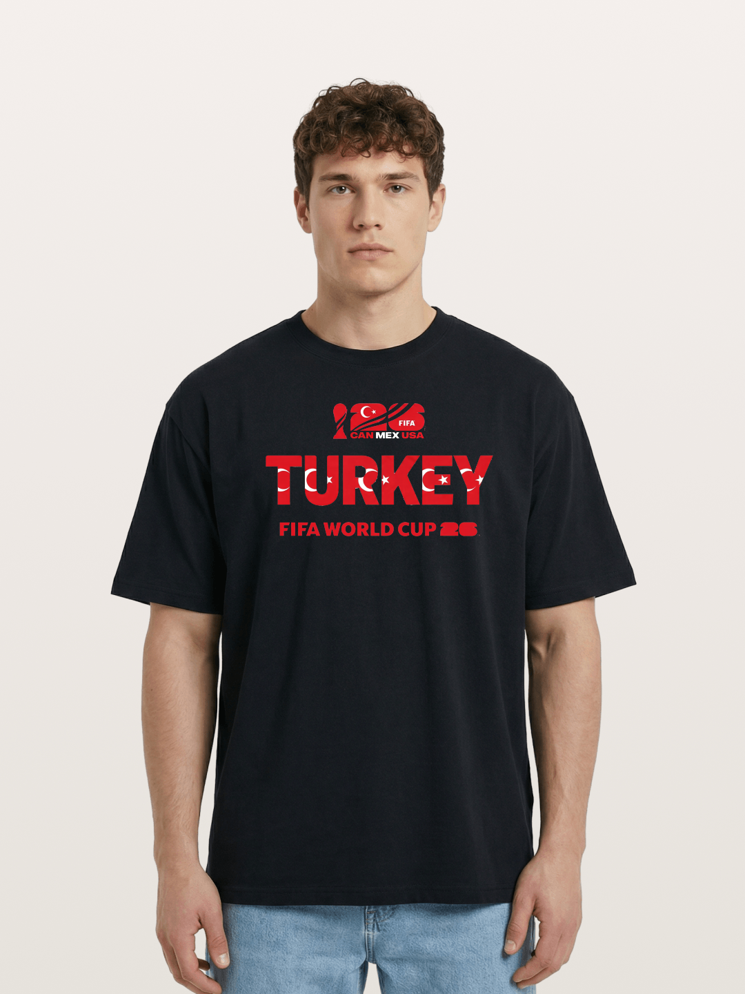 Turkey 2026 Crescent Star Design Cotton T-shirt