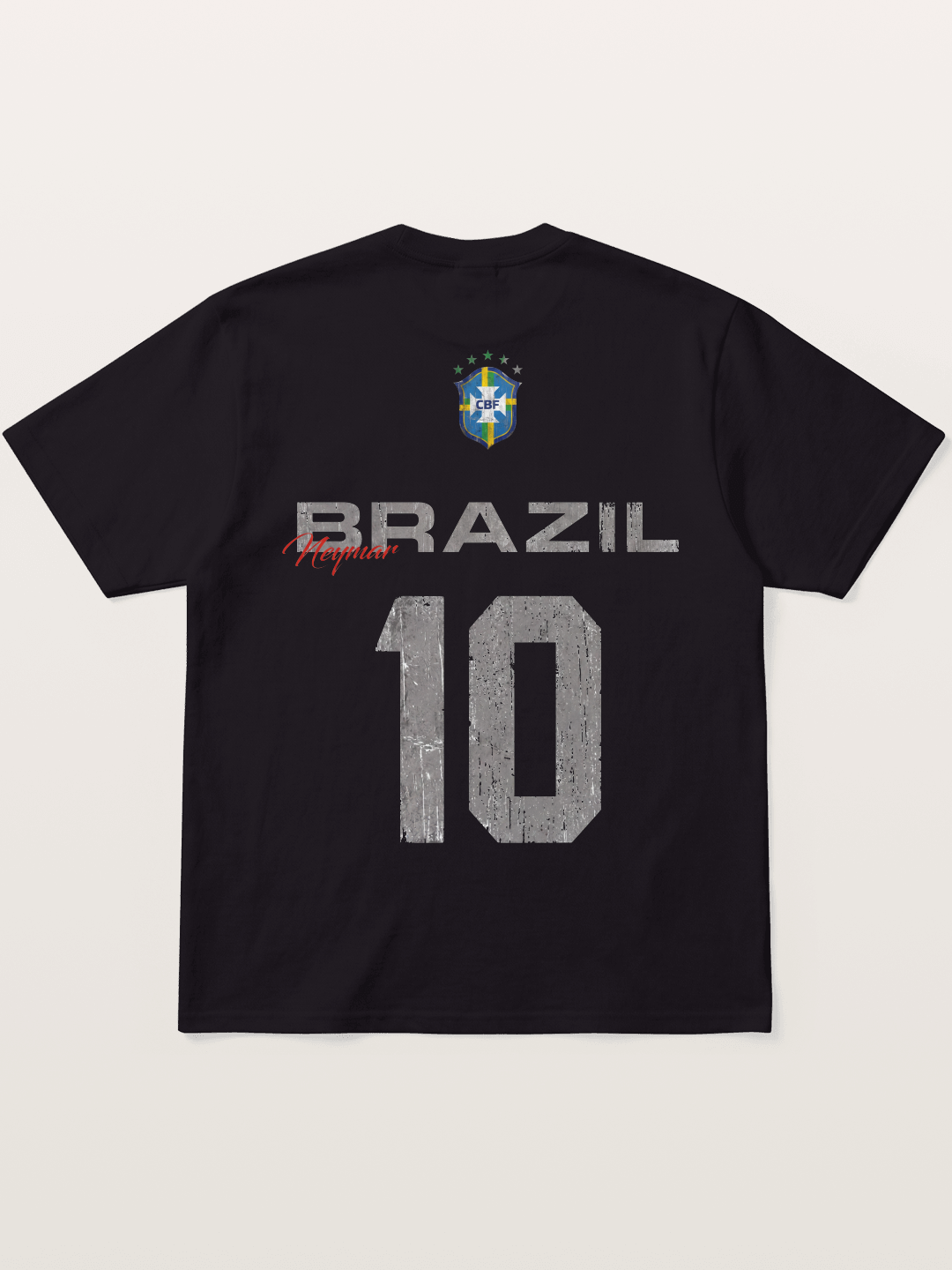 Brazil Neymar 10 Vintage Gildan T-shirt