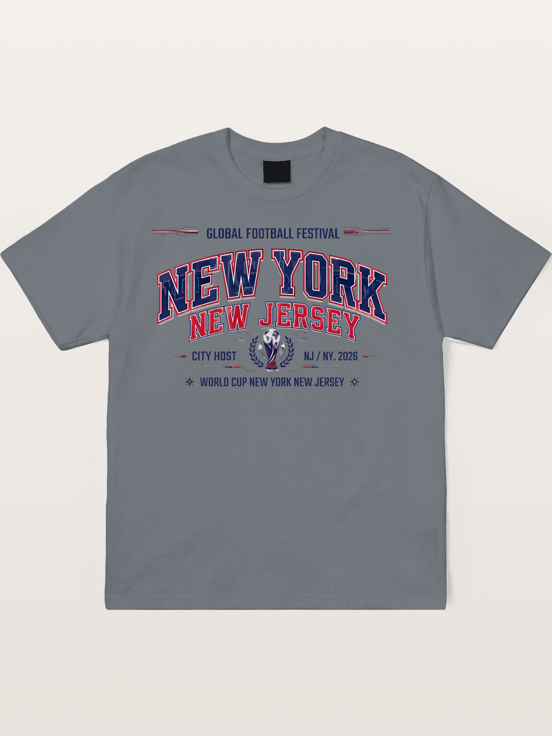 NYC New Jersey 2026 WC Badge Cotton T-shirt