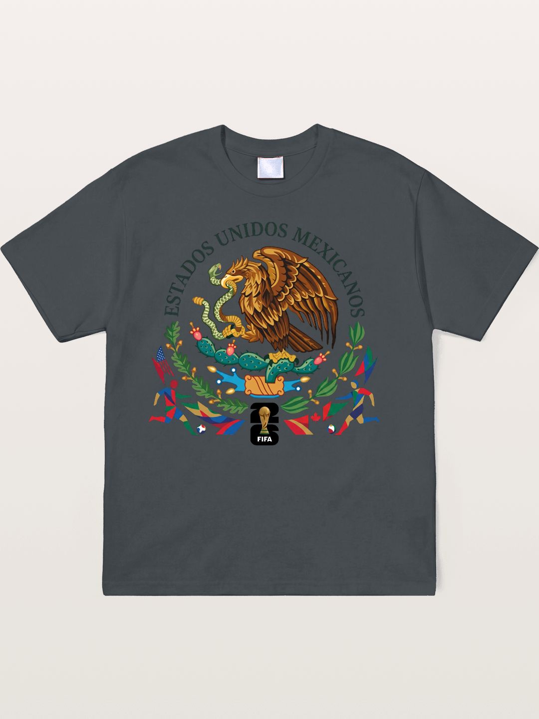 Mexican Eagle World Cup Art Soft-Stay T-shirt