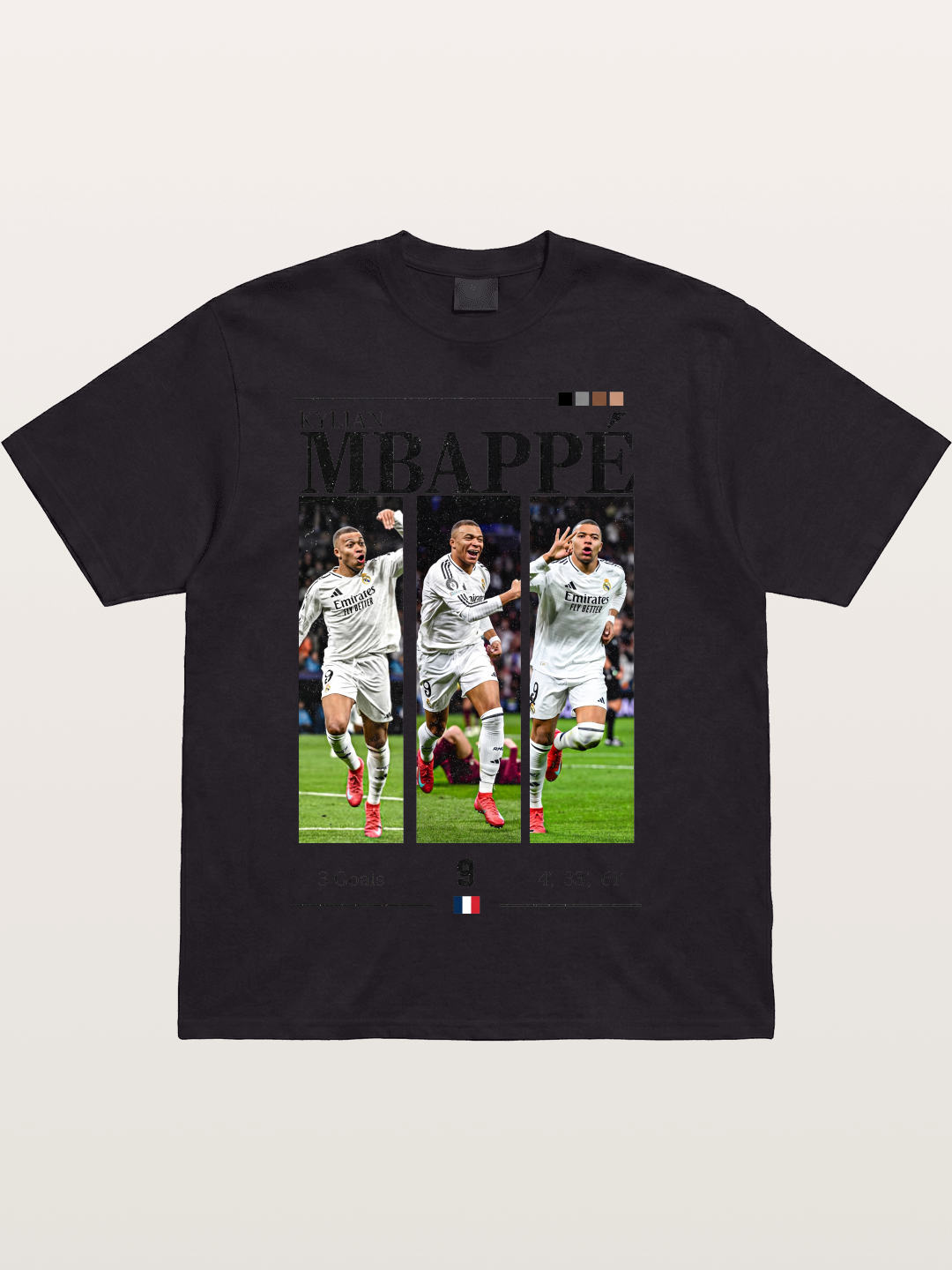 Mbappe Match Moment Collage Cotton T-shirt
