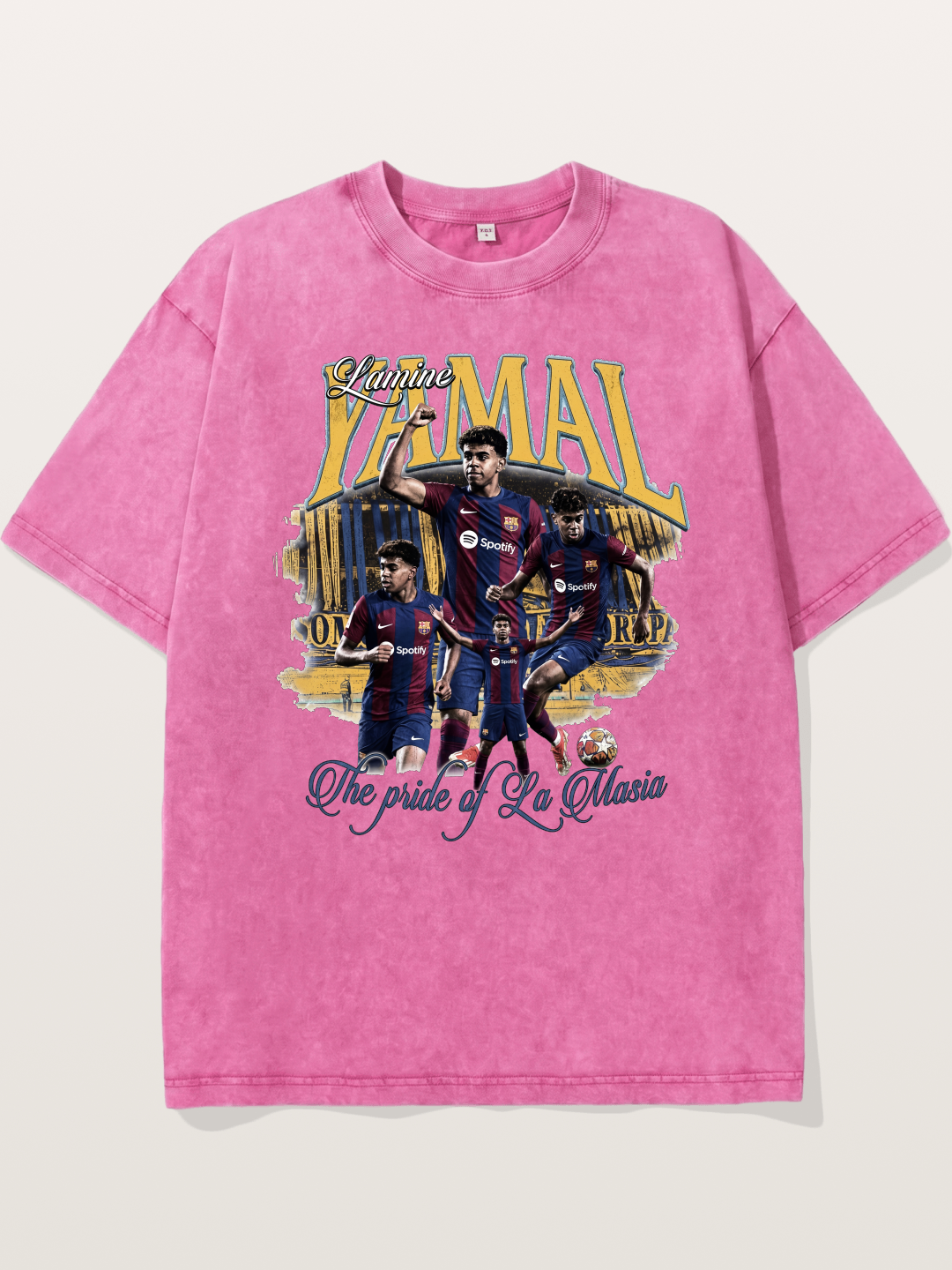 Lamine Yamal La Masia Art Washed T-shirt