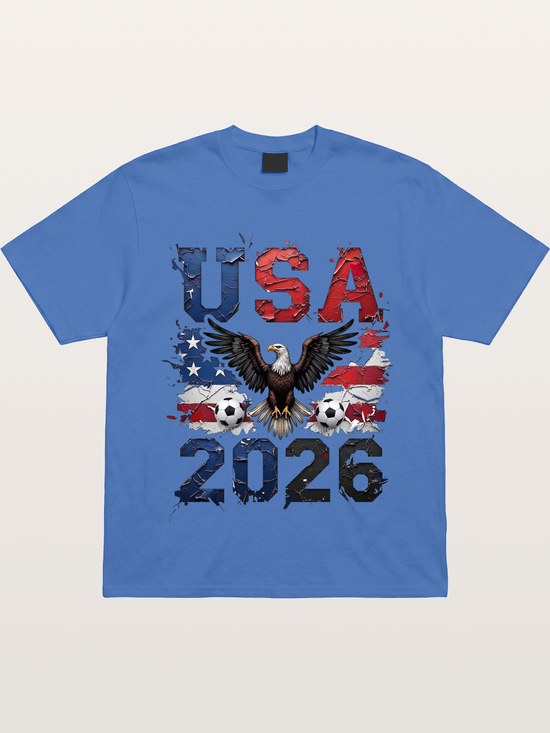 USA 2026 Bald Eagle Soccer Design Gildan T-shirt