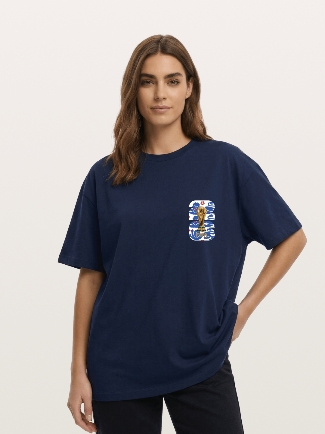 FIFA World Cup England Rose Emblem Cotton T-shirt
