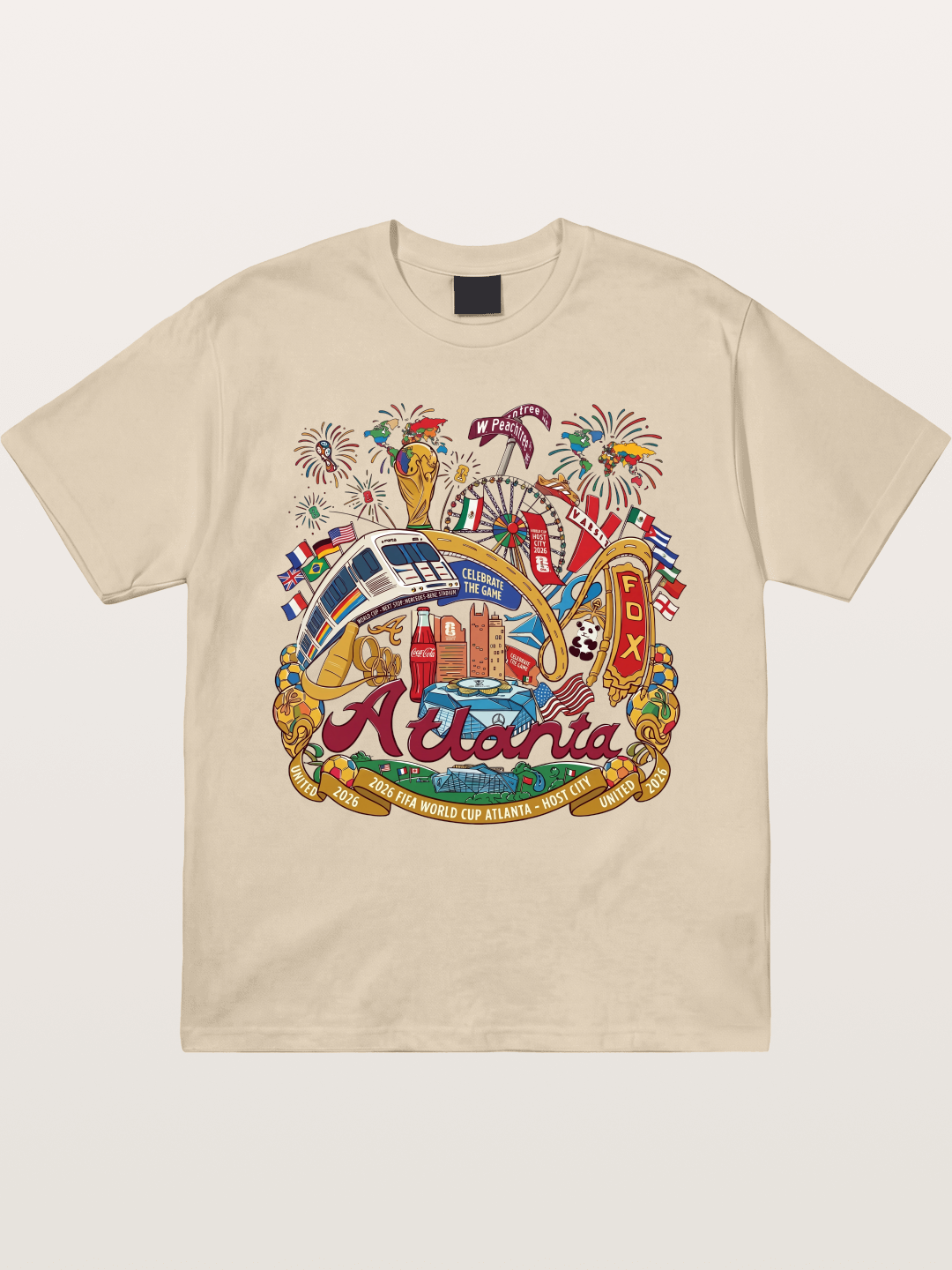 Atlanta 2026 World Cup Poster Gildan T-shirt