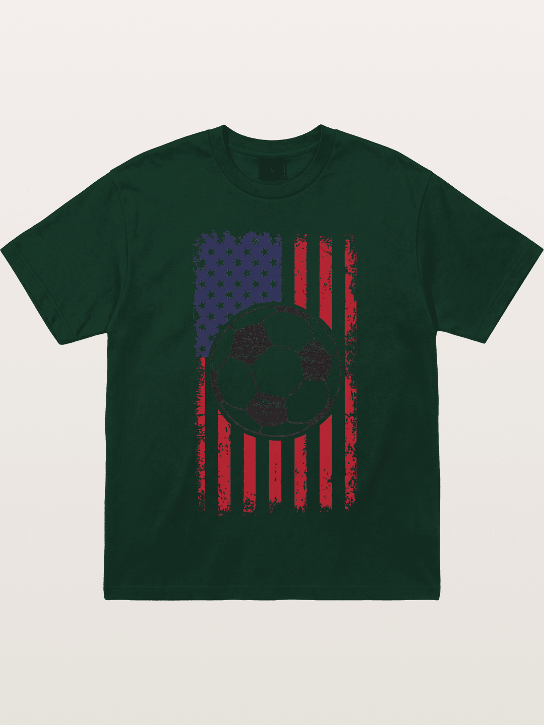 USA Flag Soccer Ball 2026 Vintage Gildan T-shirt