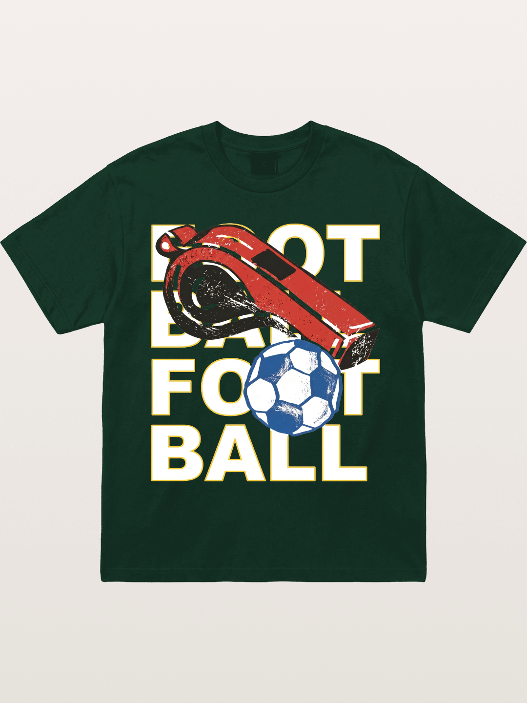 Retro Whistle Football Art Gildan T-shirt
