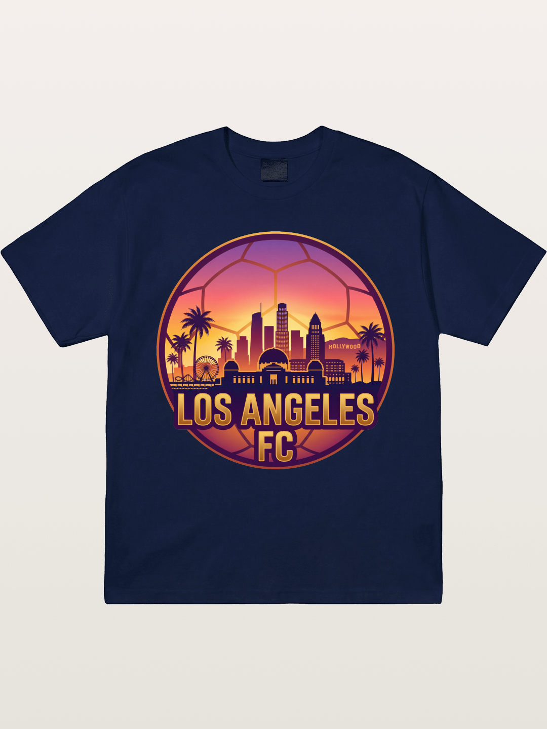 LA FC Sunset City Skyline Gildan T-shirt