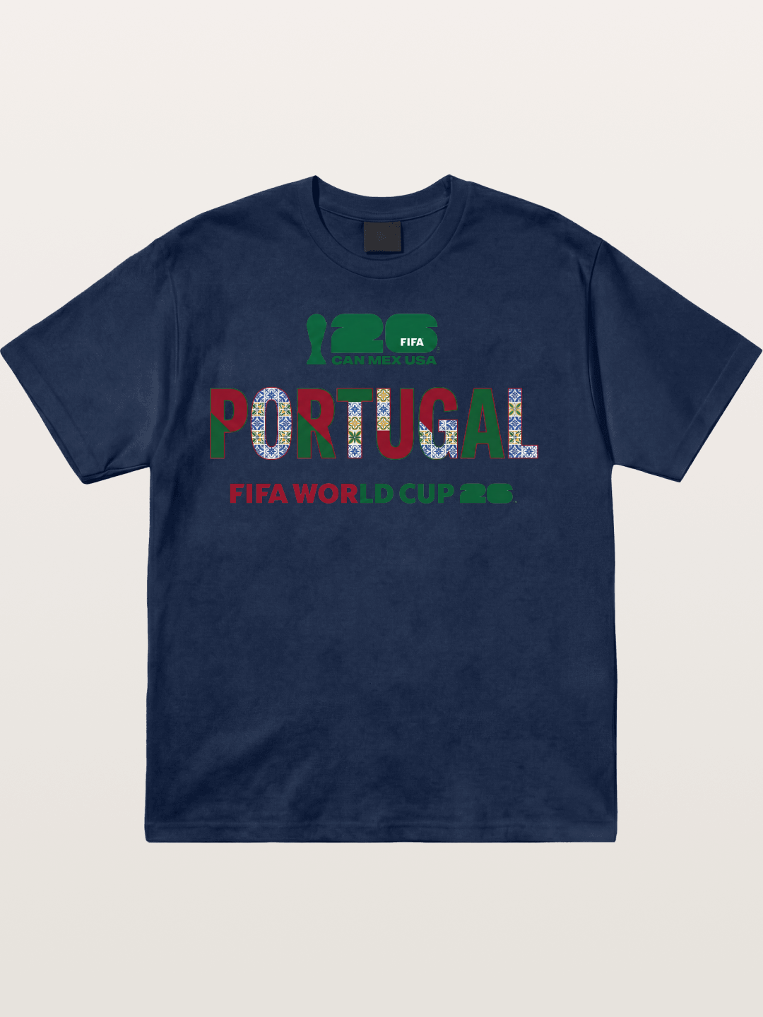 Portugal 2026 Pattern Art Cotton T-shirt