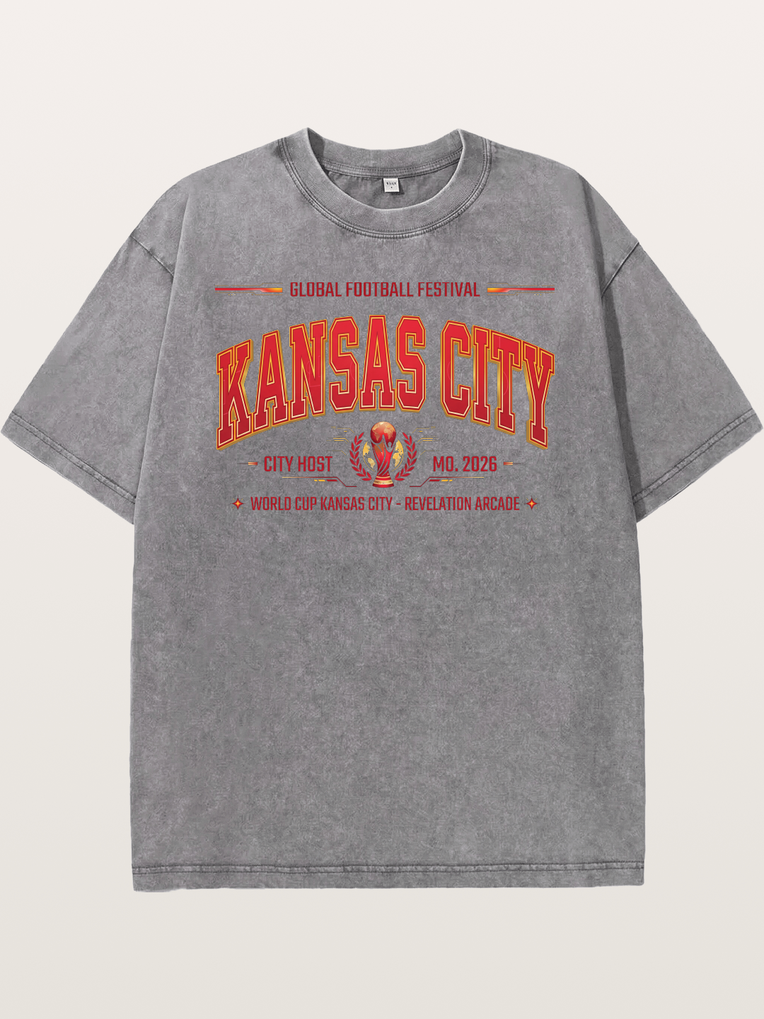 Kansas City 2026 WC Art Washed T-shirt