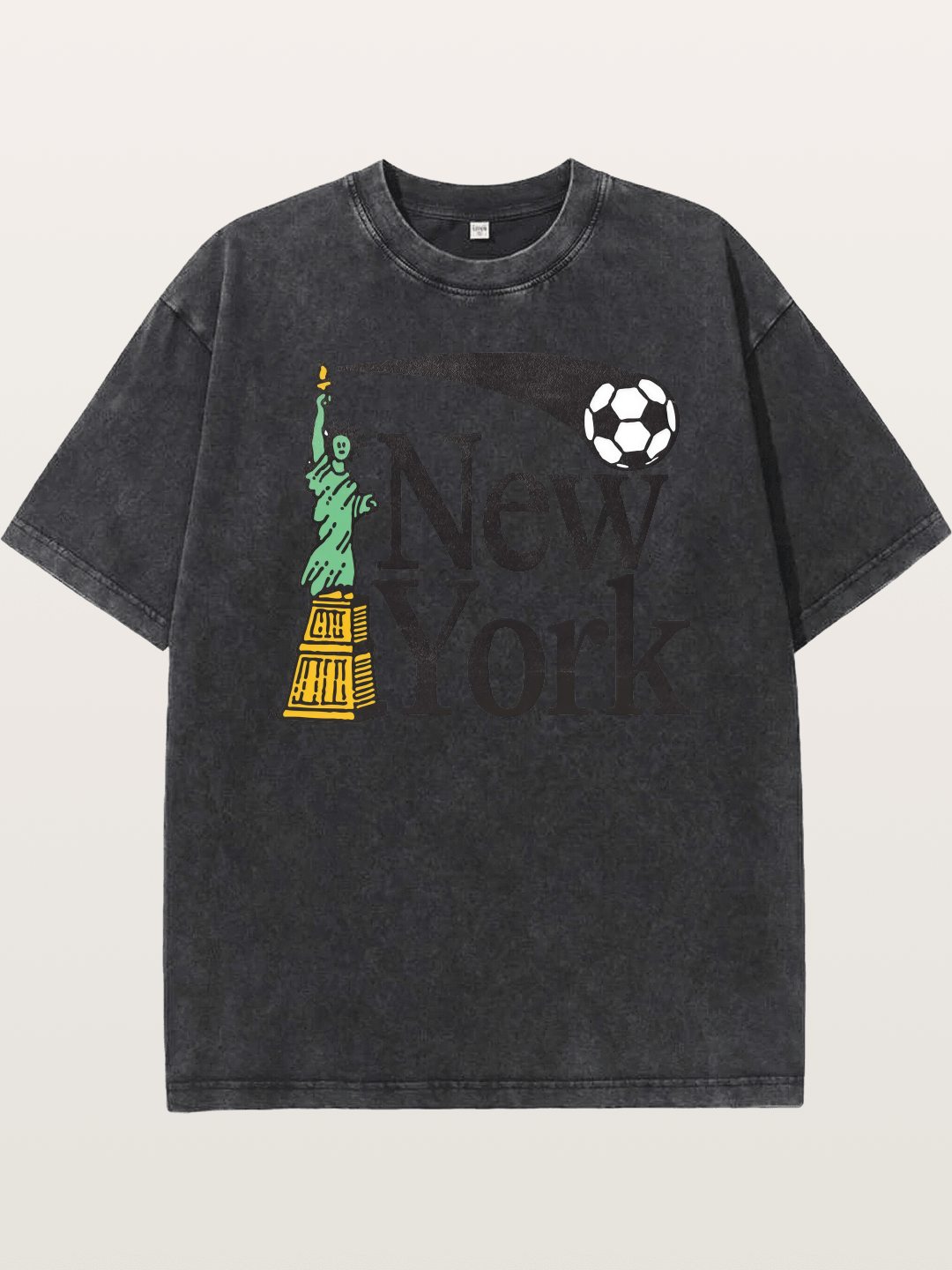 New York 2026 WC Print Washed T-shirt