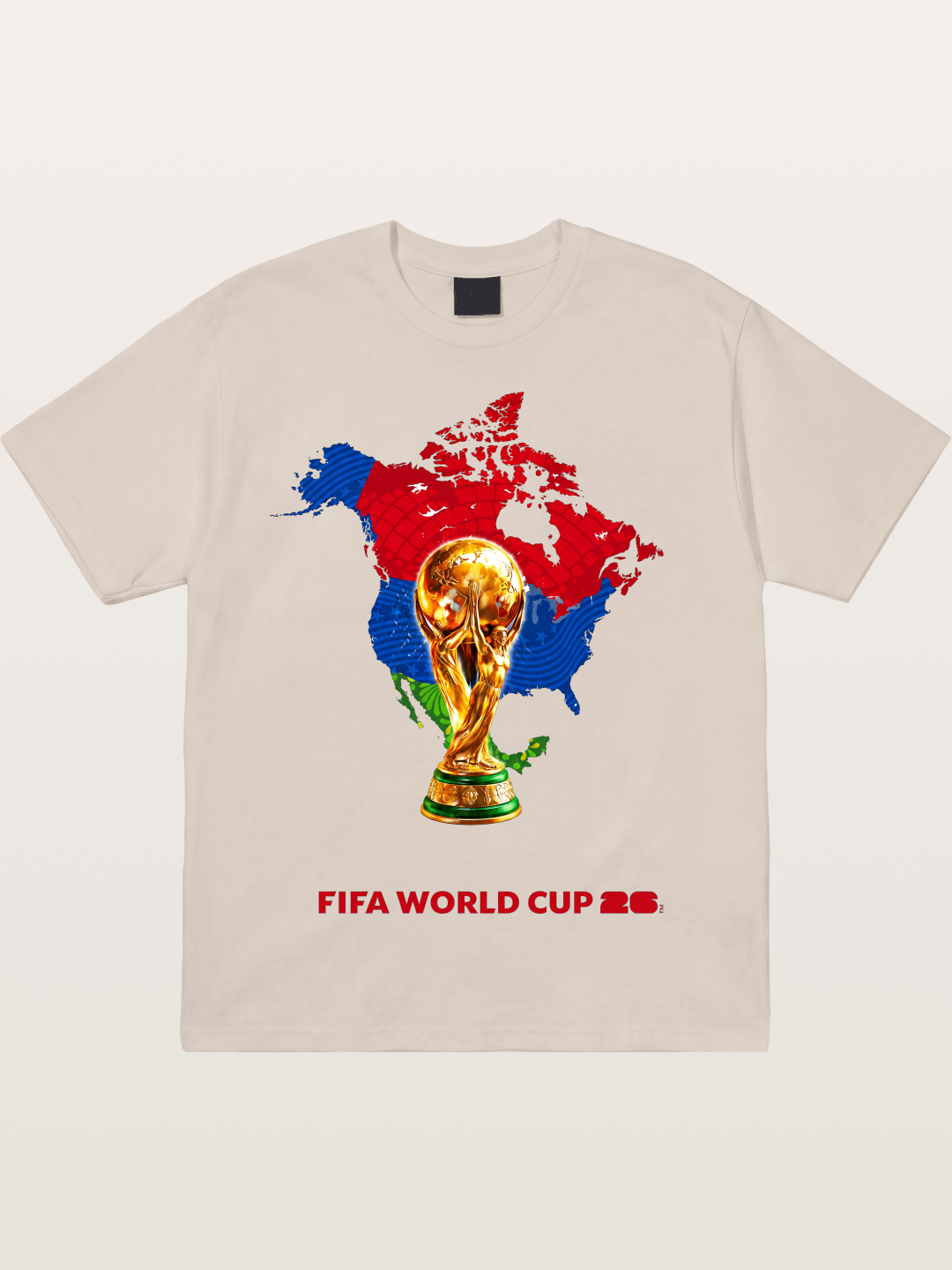 World Cup Trophy & Americas Map Cotton T-shirt