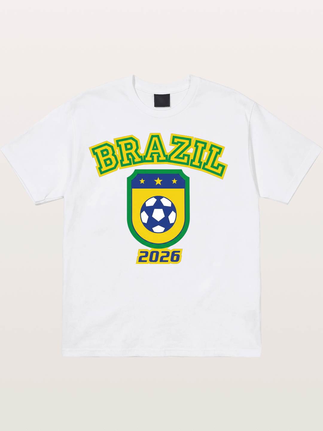 Brazil 2026 World Cup Crest Cotton T-shirt