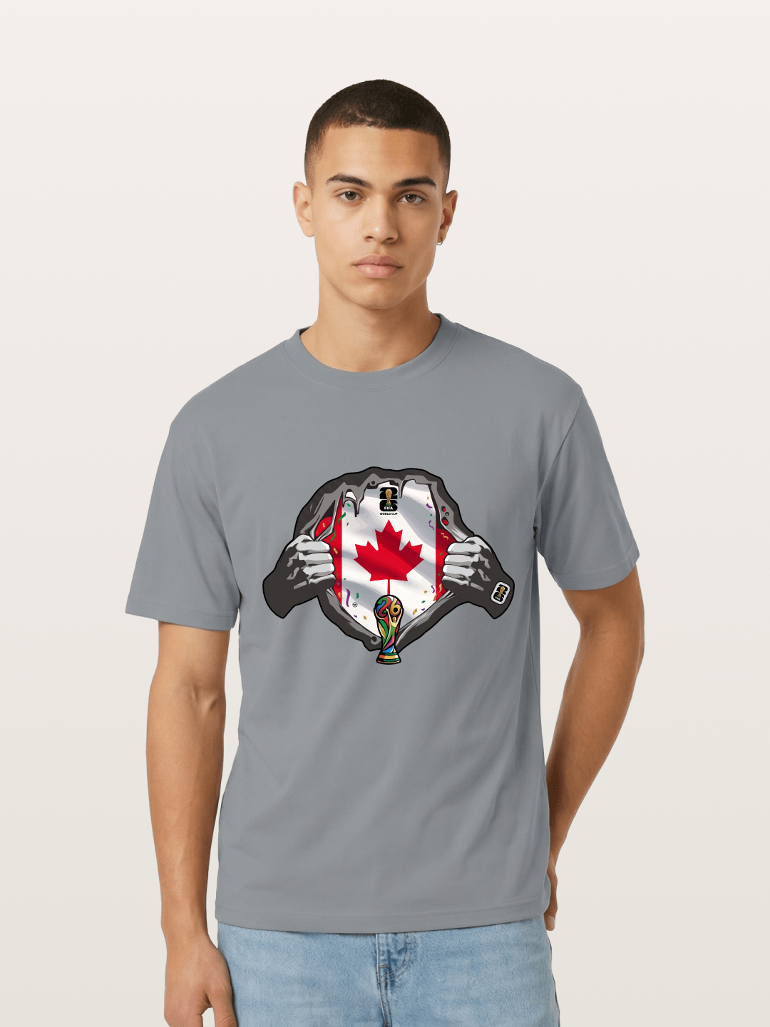 Canada Flag World Cup Poster Gildan T-shirt