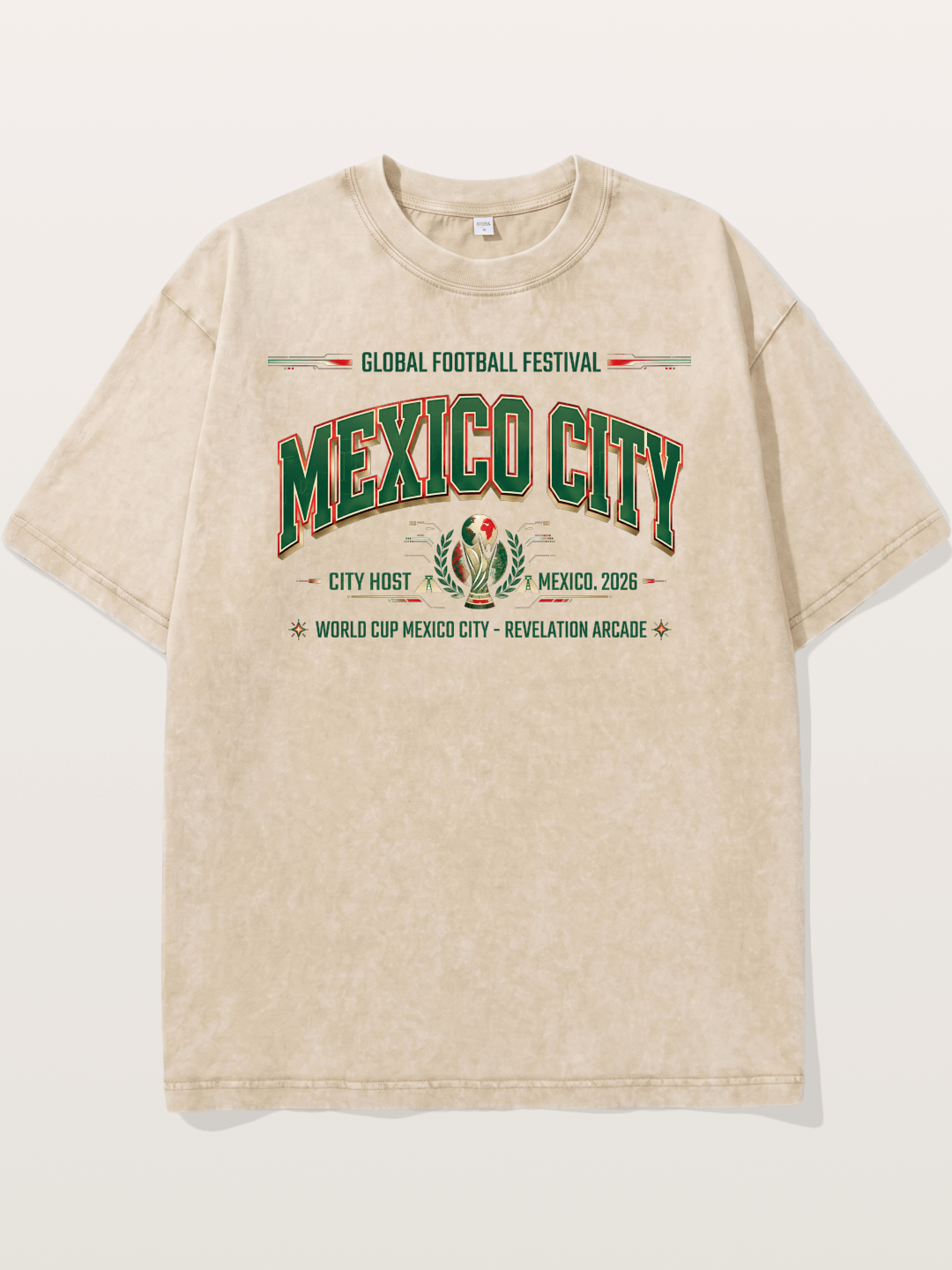 Mexico City 2026 WC Host Sticker Washed T-shirt