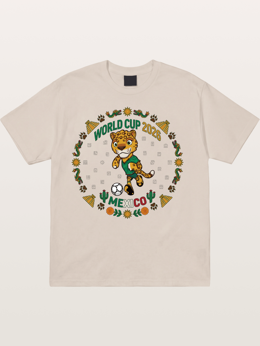 Mexico 2026 World Cup Mascot Cotton T-shirt
