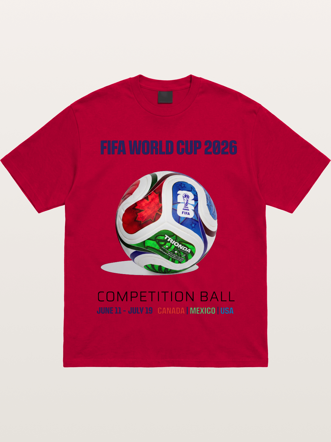 2026 World Cup Official Competition Ball Gildan T-shirt