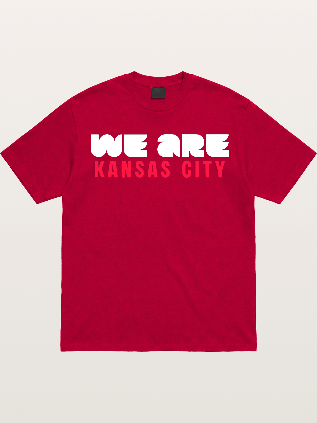 Kansas City Red Block Letters Gildan T-shirt