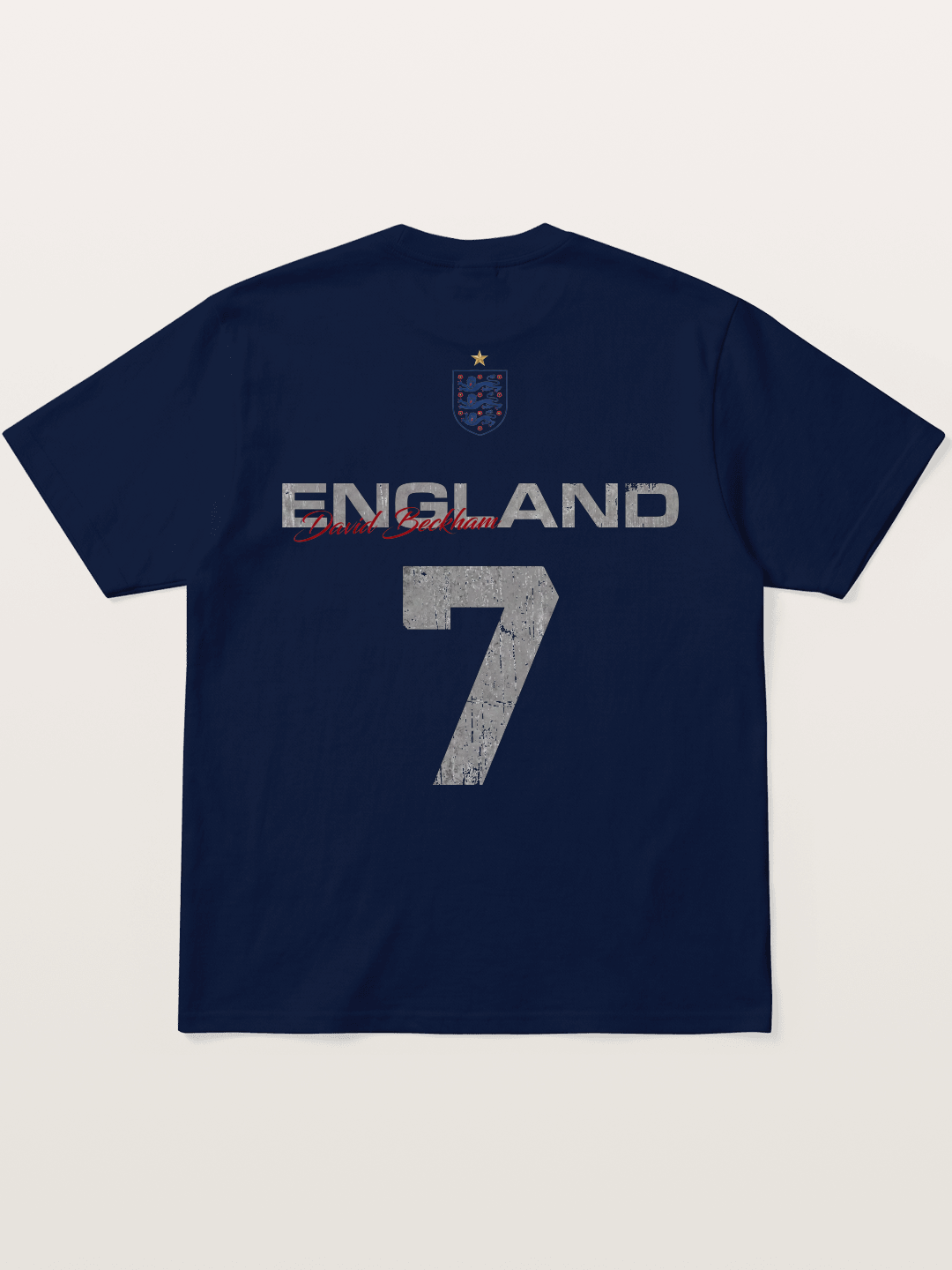 England Beckham 7 Vintage Gildan T-shirt