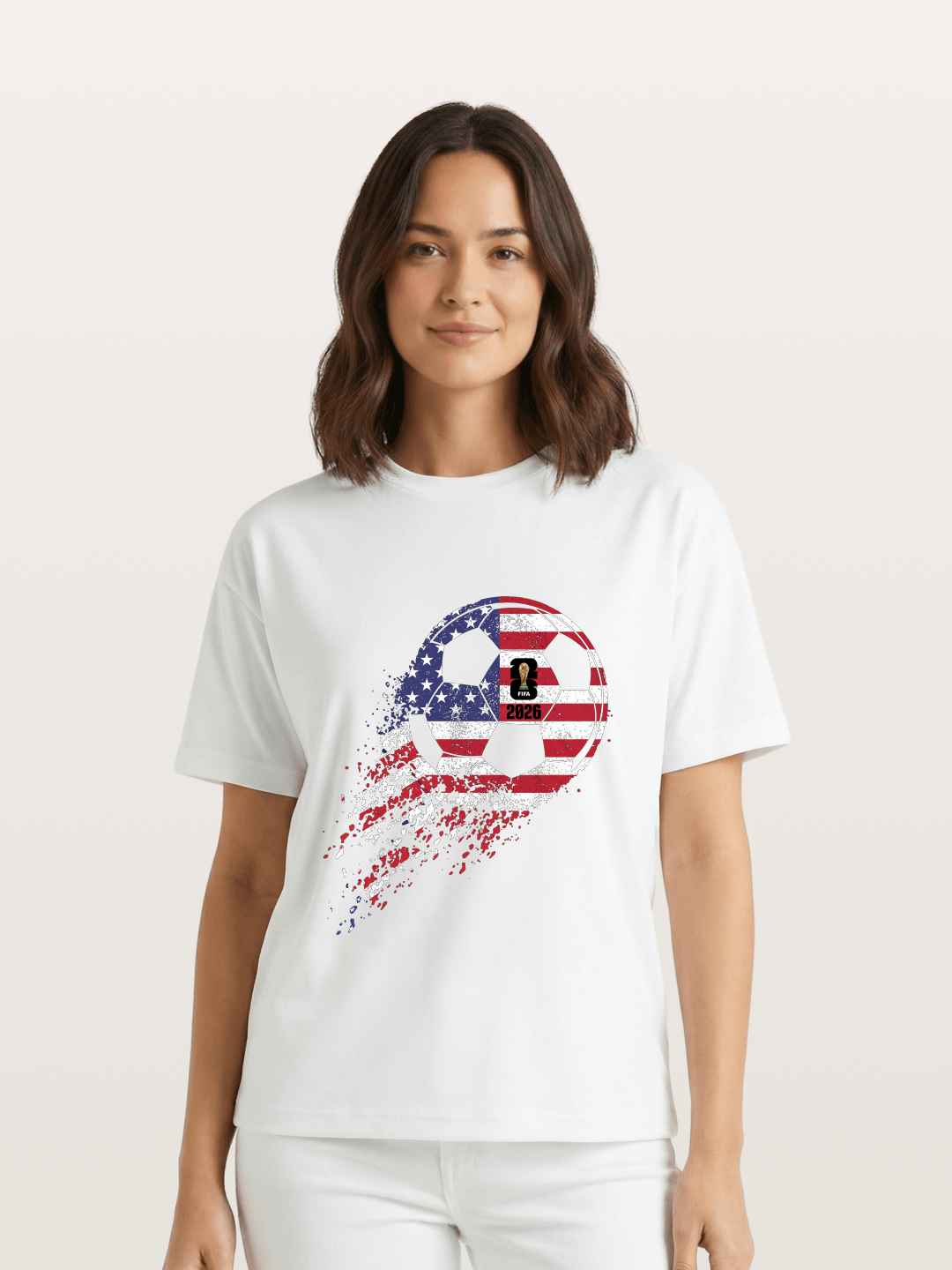 American Flag WC 2026 Ball Gildan T-shirt