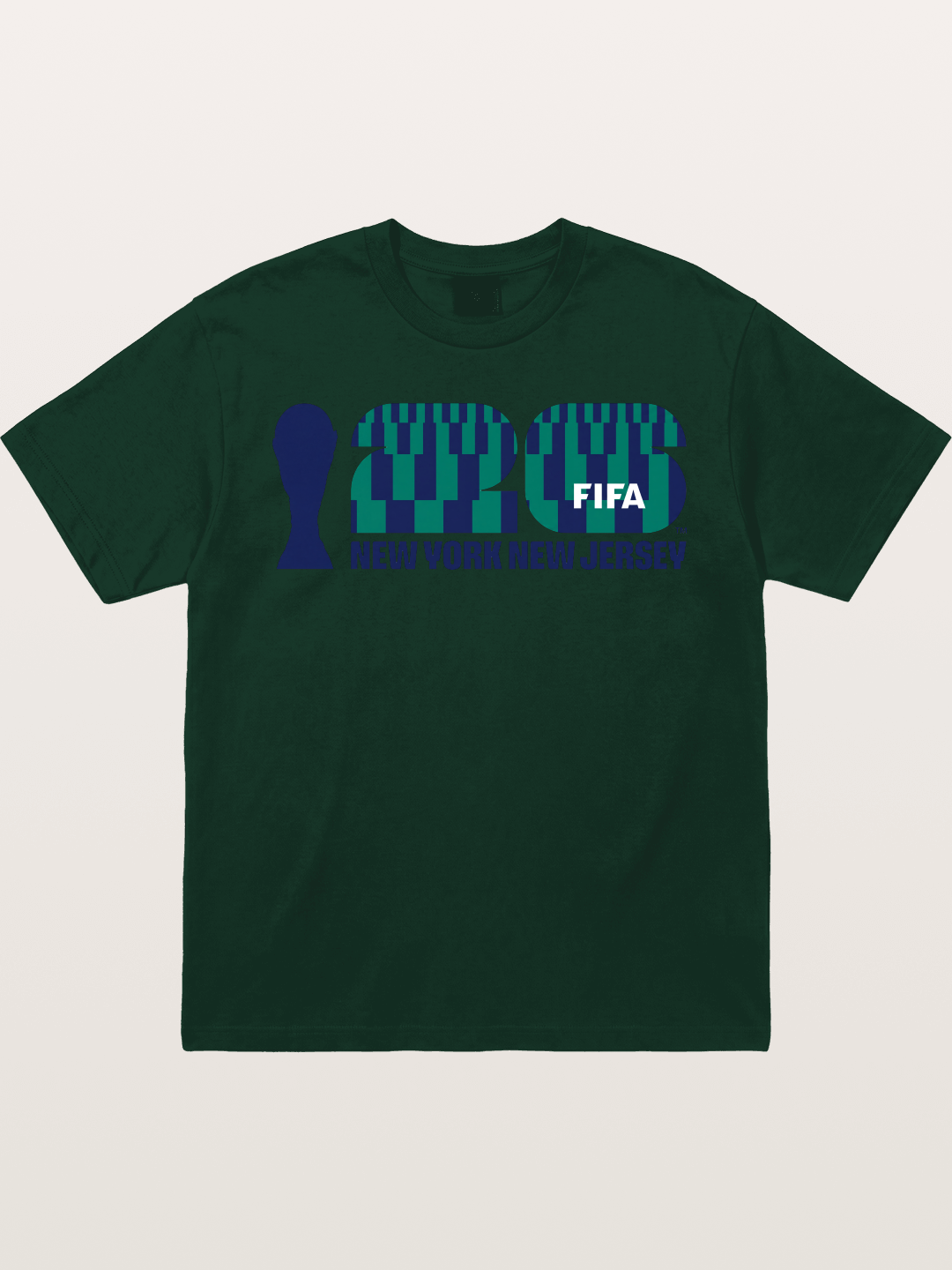 NYNJ WC 2026 Blue Geometric Logo Gildan T-shirt