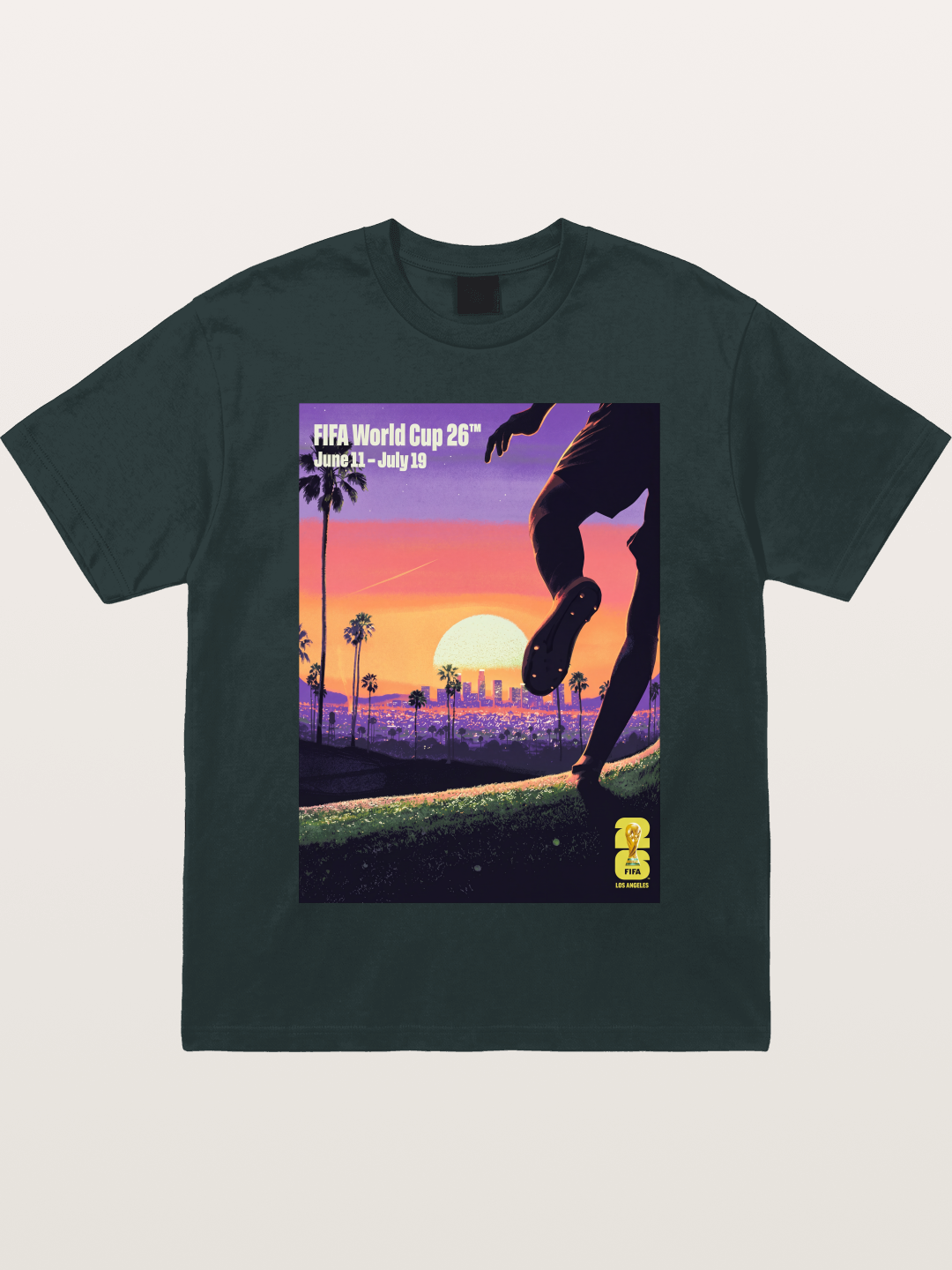 LA WC 2026 Sunset Soccer Kick Gildan T-shirt