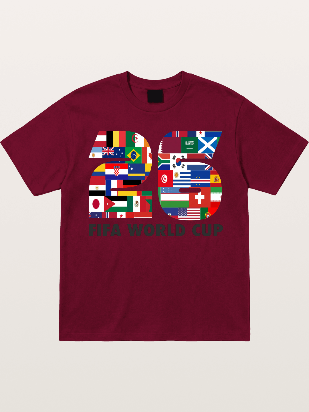 2026 World Cup Nations Flags Collage Gildan T-shirt