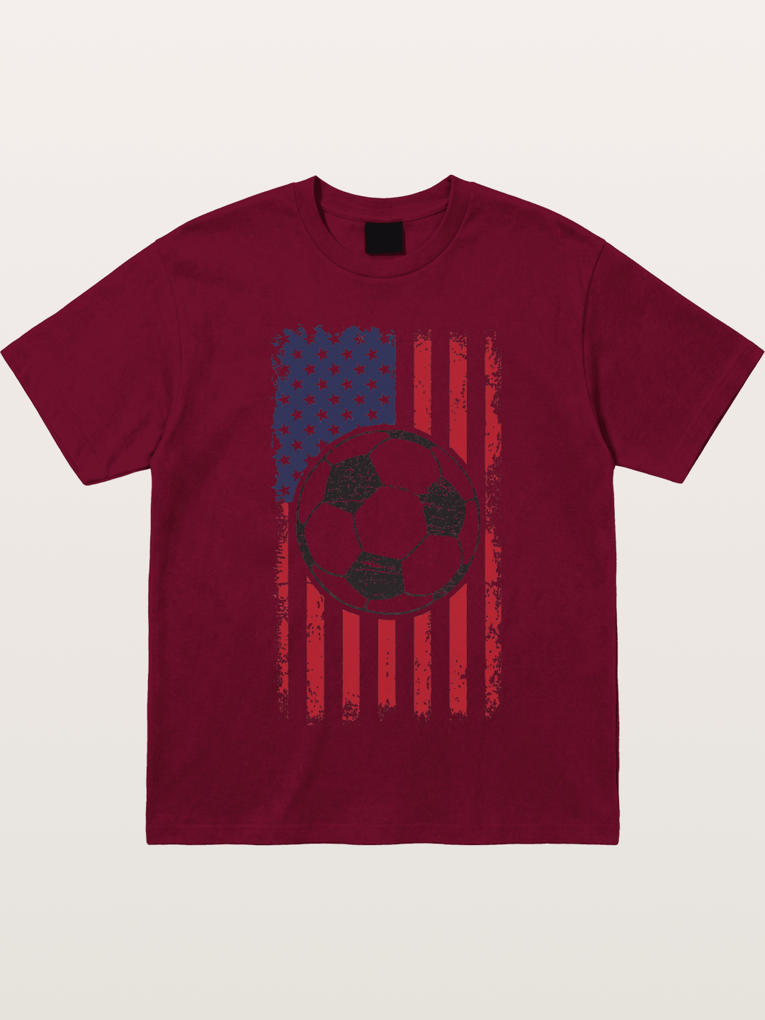 USA Flag Soccer Ball 2026 Vintage Gildan T-shirt