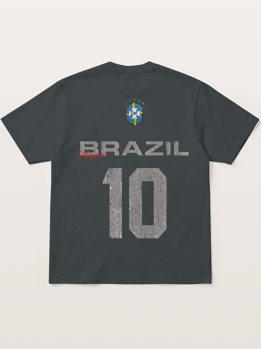 Brazil Neymar 10 Vintage Soft-Stay T-shirt