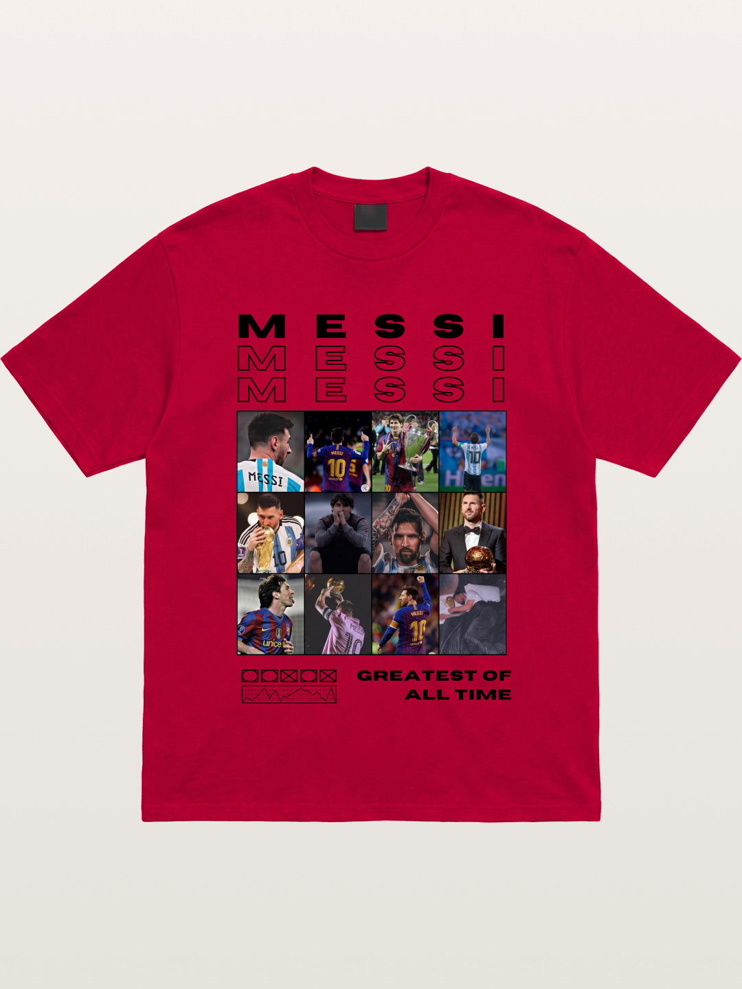 Messi Greatest of All Time Montage Gildan T-shirt