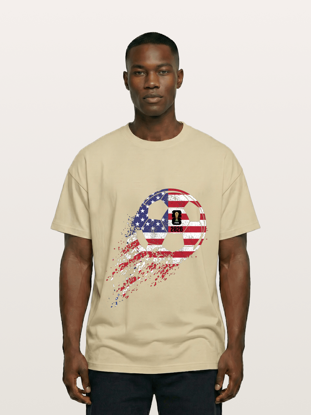 American Flag WC 2026 Ball Gildan T-shirt