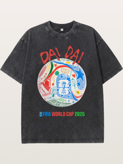 FIFA World Cup 2026 Doodle Soccer Ball Washed T-shirt