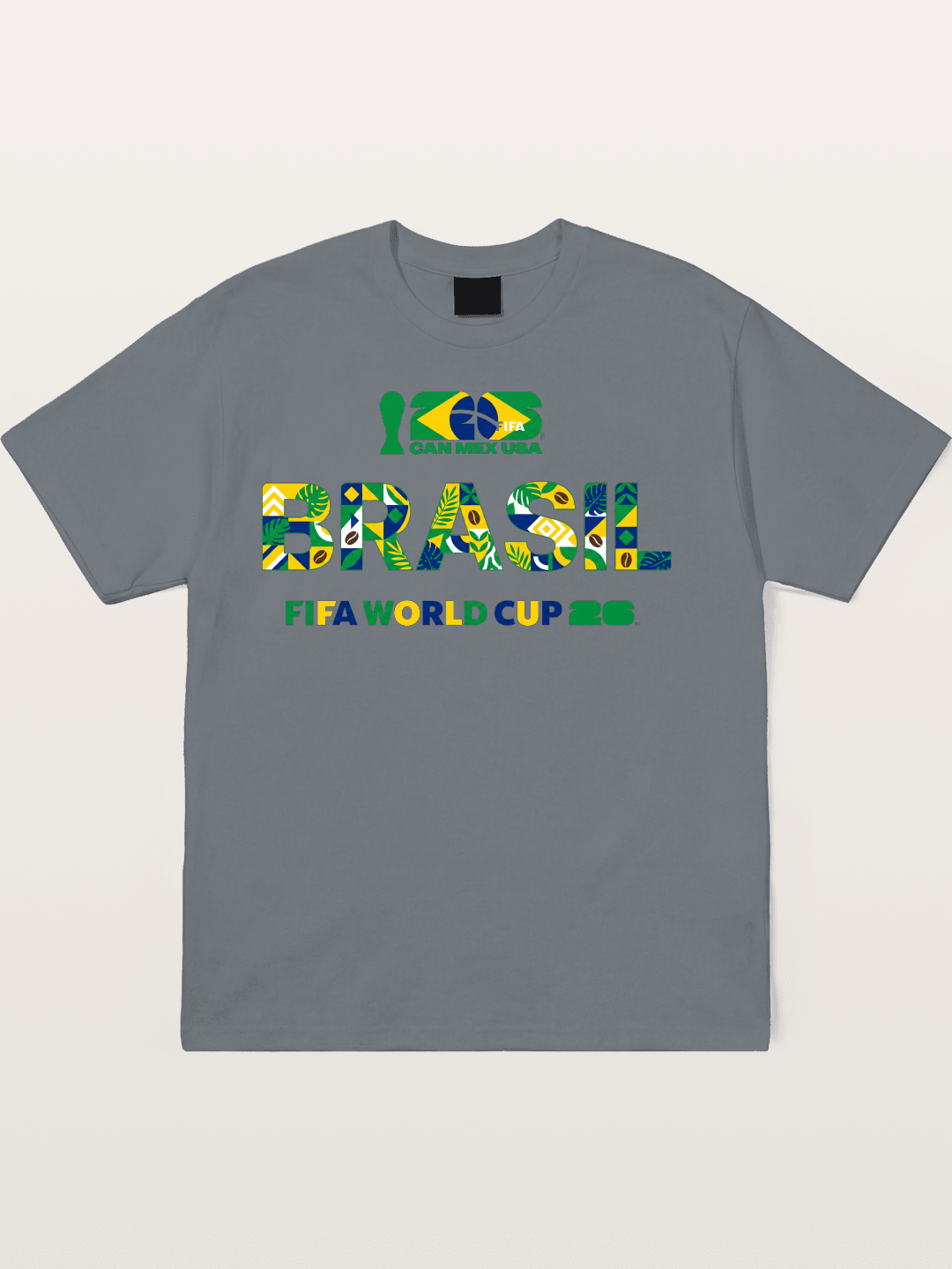Brasil 2026 Tropical Graphic Cotton T-shirt