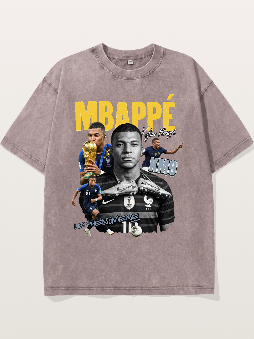 Kylian Mbappé KM9 Graphic Washed T-shirt