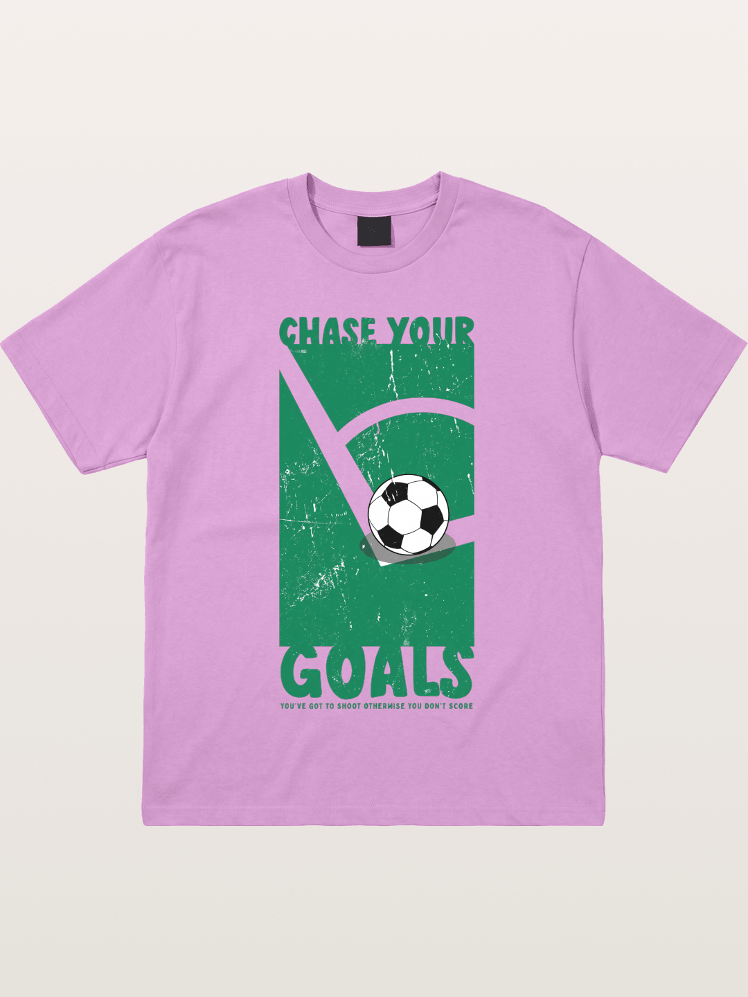 Chase Your Goals Green Poster Gildan T-shirt