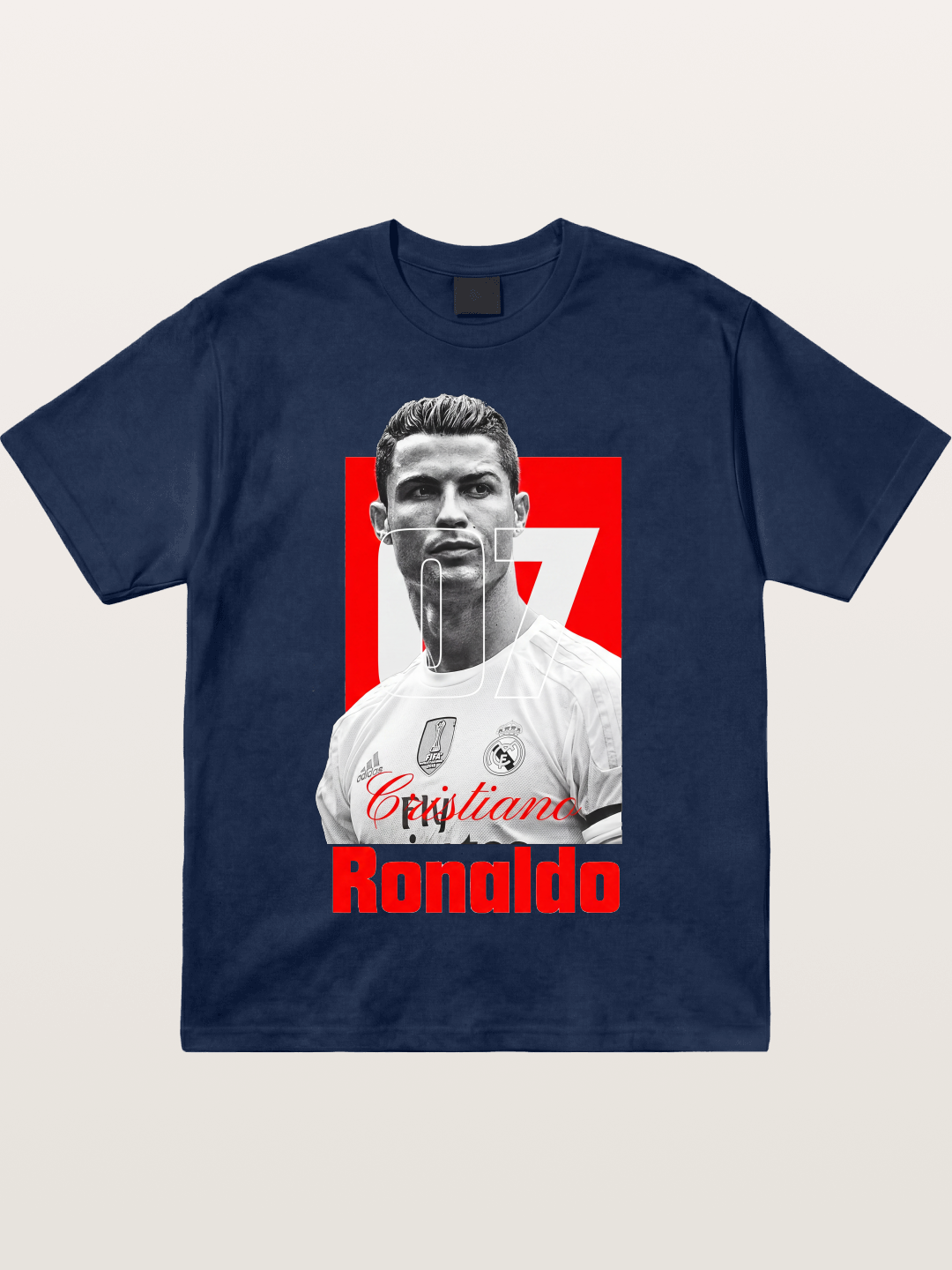 Ronaldo Real Madrid Number 7 Cotton T-shirt