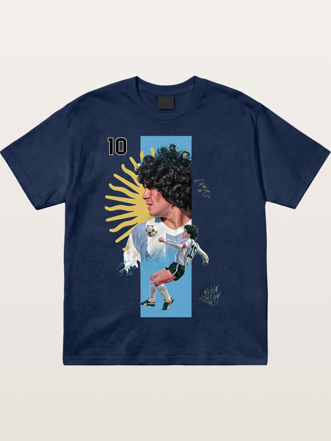 Maradona Argentina WC Print Cotton T-shirt