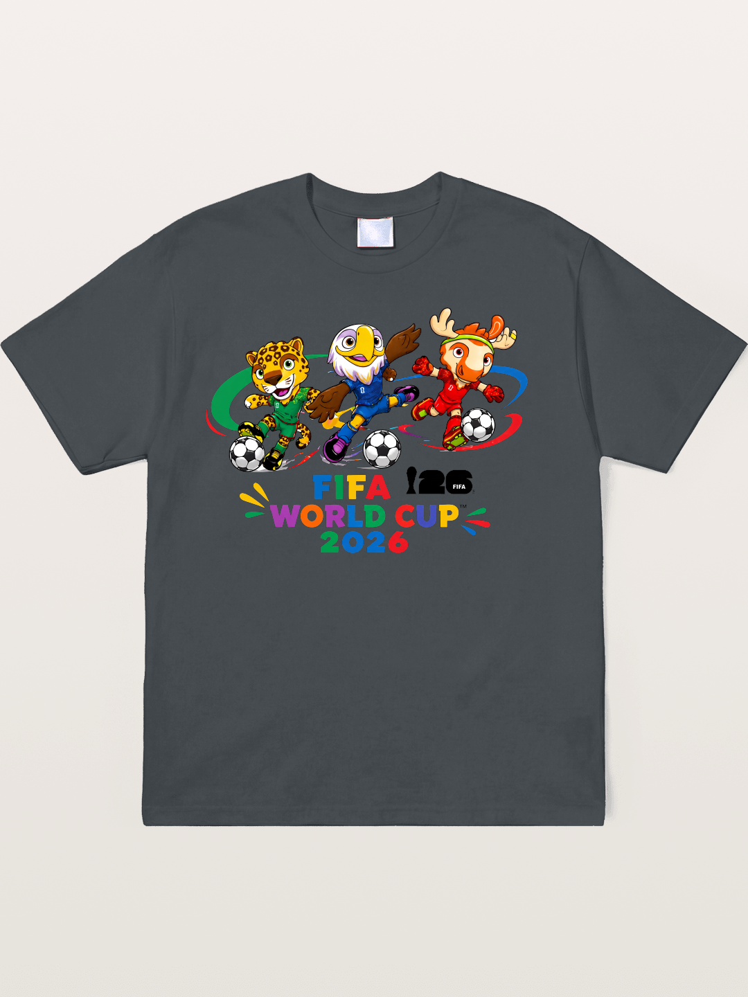 2026 World Cup Mascots Art Soft-Stay T-shirt