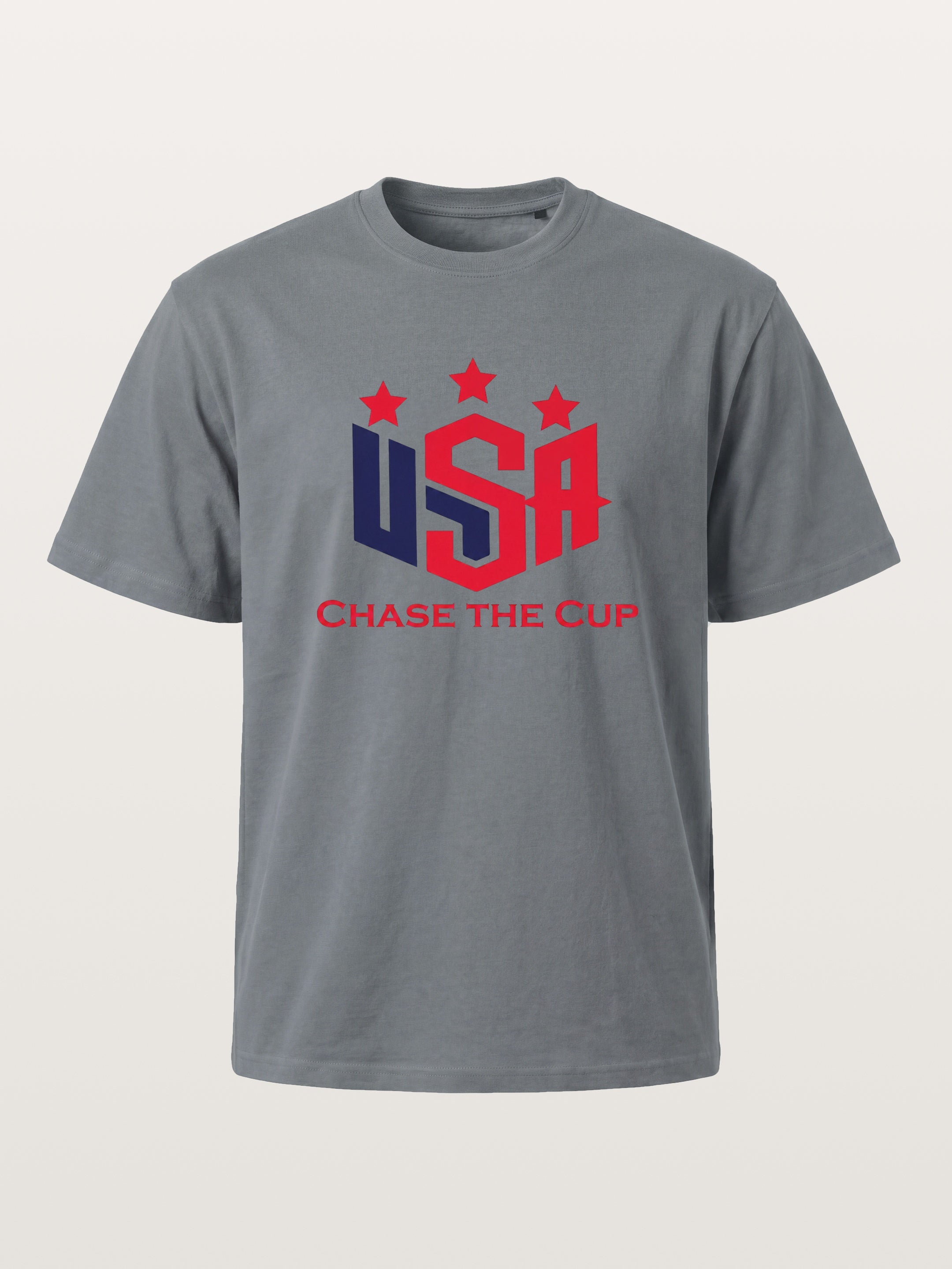 USA Chase The Cup Typography Cotton T-shirt