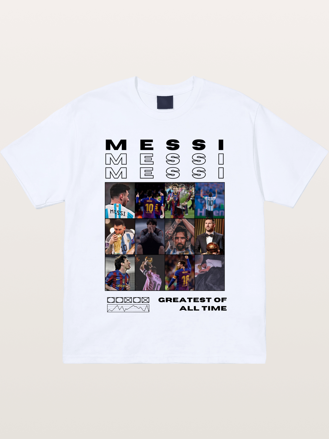 Messi Greatest of All Time Montage Gildan T-shirt