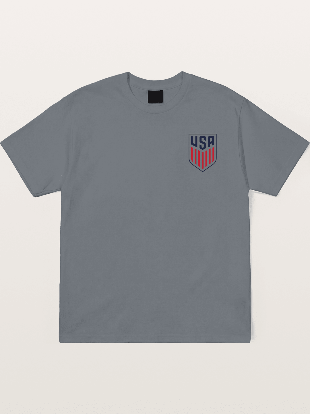 USA Soccer Stars Stripes Crest Cotton T-shirt