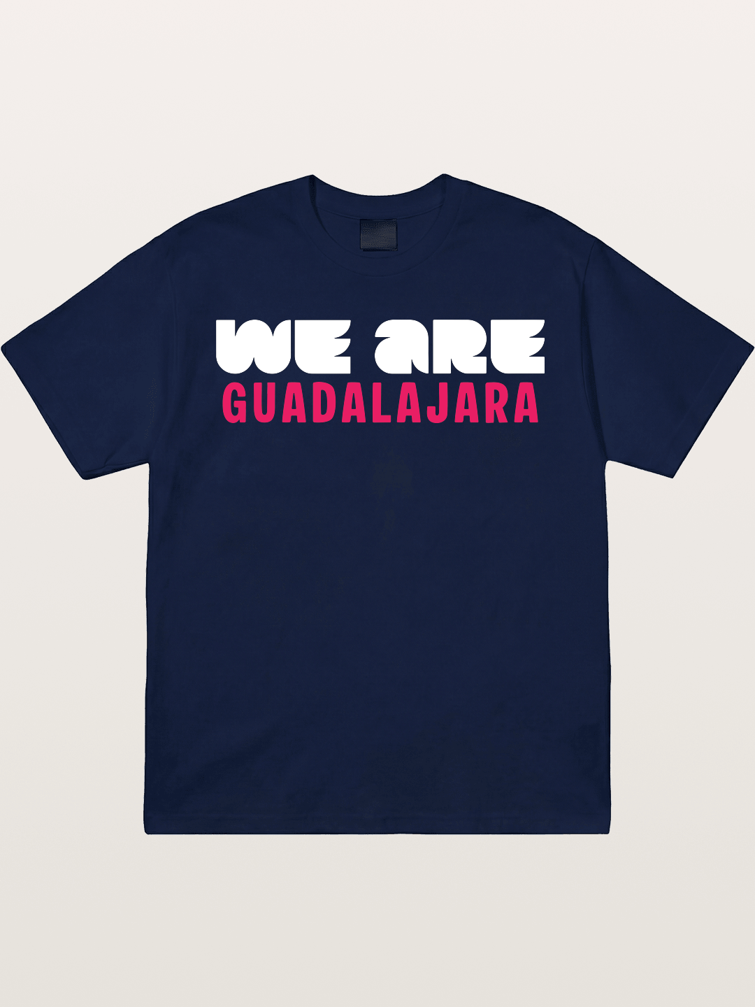 Guadalajara Pink Block Letters Gildan T-shirt